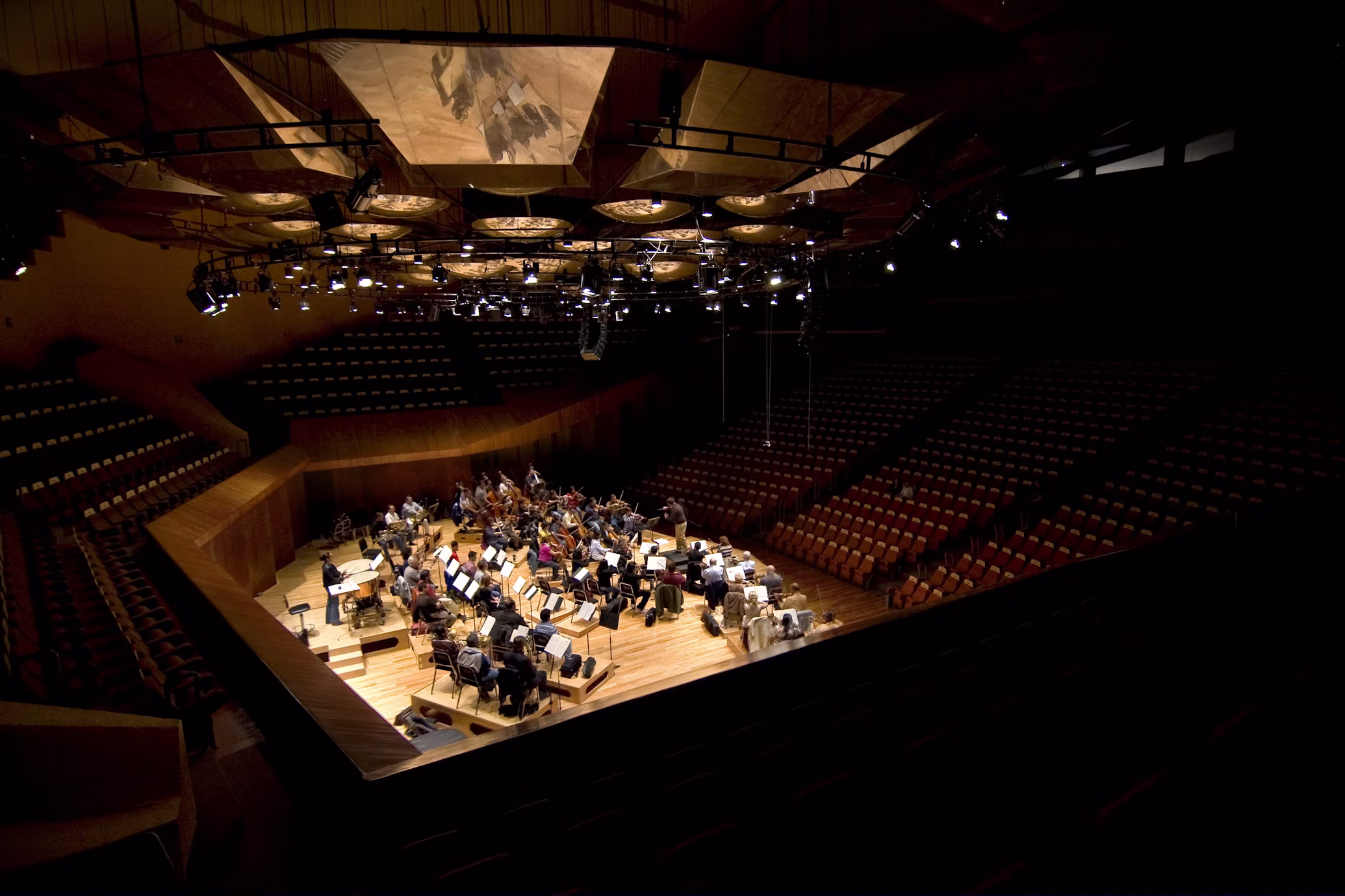 Rehearsal at Mexico City's Sala Nezahualcoyotl, Paulina Vallejo, 2011